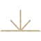 Ekena Millwork Saratoga Rough Sawn Timber Gable Bracket, Douglas Fir, 108"W x 58"H x 2"D x 4"F, 13/12 Pitch GBW108X58X0204SAR00RDF - alternate 1